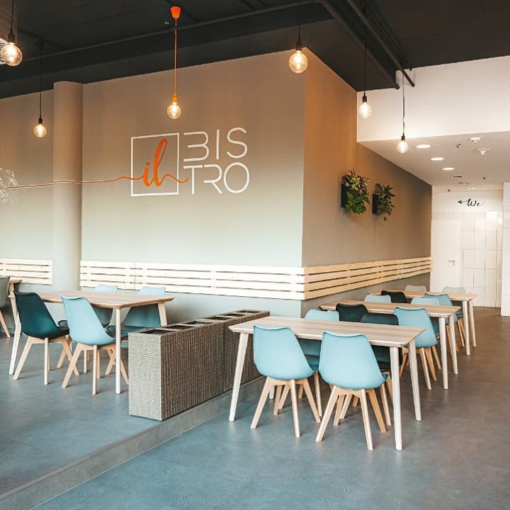 Seating inside il Bistro